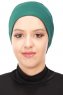 Stella - Donkergroen Katoen Turban