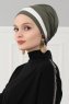 Elsa - Khaki & Creme Katoen Turban