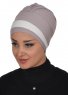 Elsa - Taupe & Creme Katoen Turban