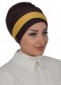 Elsa - Bruin & Mosterd Katoen Turban