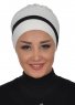 Elsa - Creme & Zwart Katoen Turban