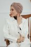 Laura - Taupe Katoen Turban