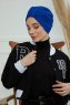 Laura - Blauw Katoen Turban