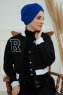 Laura - Blauw Katoen Turban