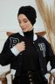 Laura - Zwart Katoen Turban