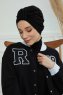 Laura - Zwart Katoen Turban