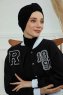 Laura - Zwart Katoen Turban
