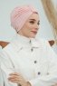Laura - Oudroze Katoen Turban
