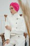 Laura - Fuchsia Katoen Turban