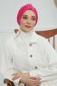 Laura - Fuchsia Katoen Turban