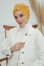 Laura - Mosterd Katoen Turban