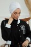 Laura - Wit Katoen Turban