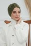 Laura - Khaki Katoen Turban