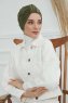 Laura - Khaki Katoen Turban