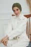 Laura - Khaki Katoen Turban