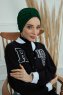 Laura - Donkergroen Katoen Turban