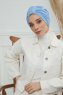 Laura - Sky Blue Katoen Turban
