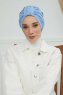 Laura - Sky Blue Katoen Turban