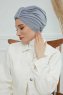Laura - Lichtgrijs Katoen Turban