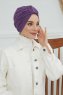 Laura - Violet Katoen Turban