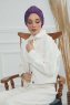 Laura - Violet Katoen Turban