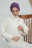 Laura - Violet Katoen Turban