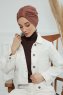 Laura - Caramel Katoen Turban