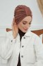 Laura - Caramel Katoen Turban