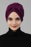 Agnes - Purper Katoen Turban - Ayse Turban