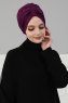 Agnes - Purper Katoen Turban - Ayse Turban