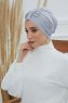 Agnes - Lichtgrijs Katoen Turban