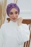 Agnes - Violet Katoen Turban
