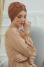 Agnes - Caramel Katoen Turban