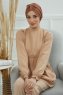 Agnes - Caramel Katoen Turban