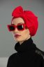 Julia - Rood Katoen Turban - Ayse Turban