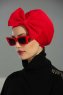 Julia - Rood Katoen Turban - Ayse Turban