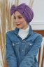Julia - Violet Katoen Turban