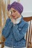 Julia - Violet Katoen Turban