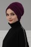 Wilma - Purper Katoen Turban - Ayse Turban