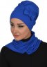 Bianca - Blauw Katoen Turban