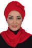 Bianca - Rood Katoen Turban