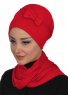 Bianca - Rood Katoen Turban