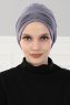 Linda - Grijs Katoen Turban - Ayse Turban