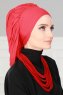 Isabella - Rood Katoen Turban - Ayse Turban