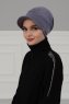 Sandra - Grijs Katoen Turban - Ayse Turban