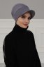 Sandra - Grijs Katoen Turban - Ayse Turban