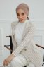 Ellie - Taupe Katoen Turban