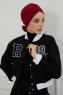 Ellie - Bordeaux Katoen Turban