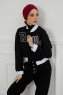 Ellie - Bordeaux Katoen Turban