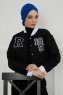 Ellie - Blauw Katoen Turban